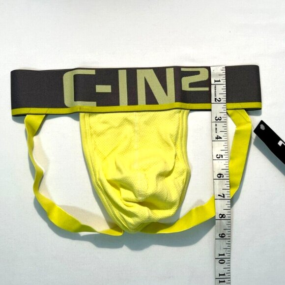 C-IN2 Size "L" Men's C-Theory Athletic Supporter - Yellow/Dark Gray - Jock - Picture 4 of 8